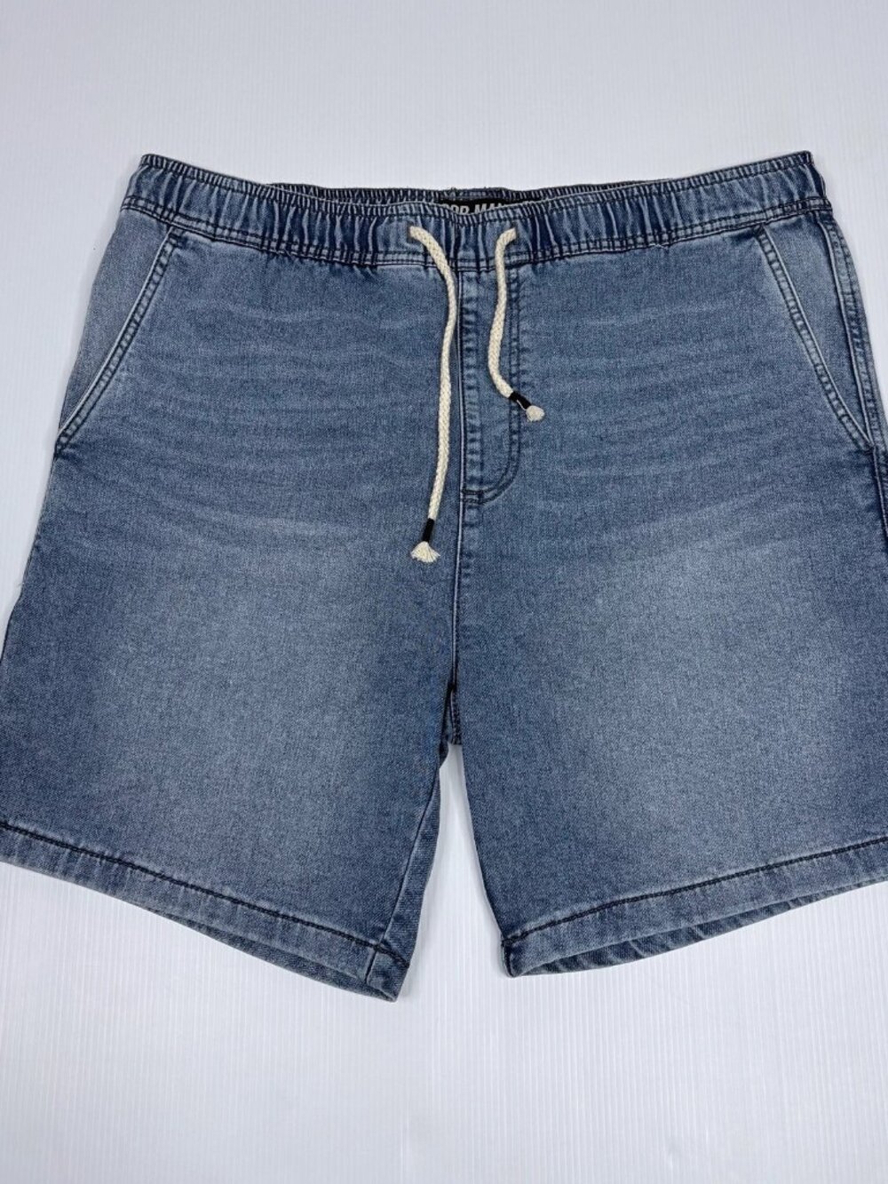 POP MAN men's  XL short jeans with elastic waistband